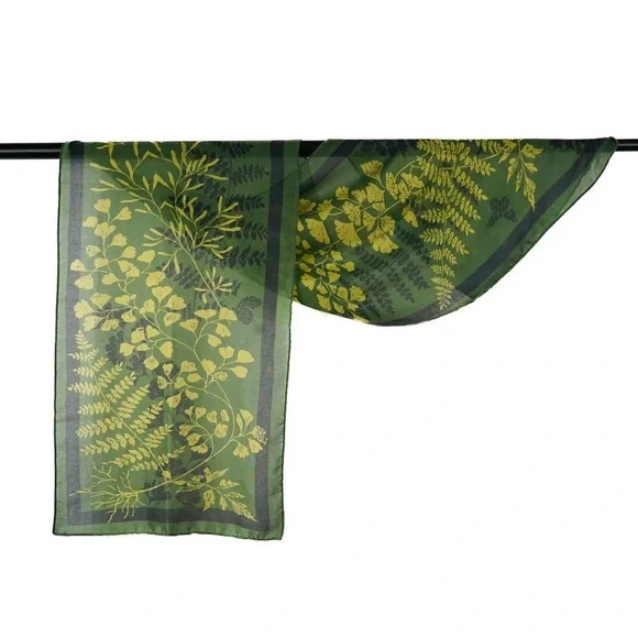 “Ferns” Heading Prints Scarf - Picture 5 of 8
